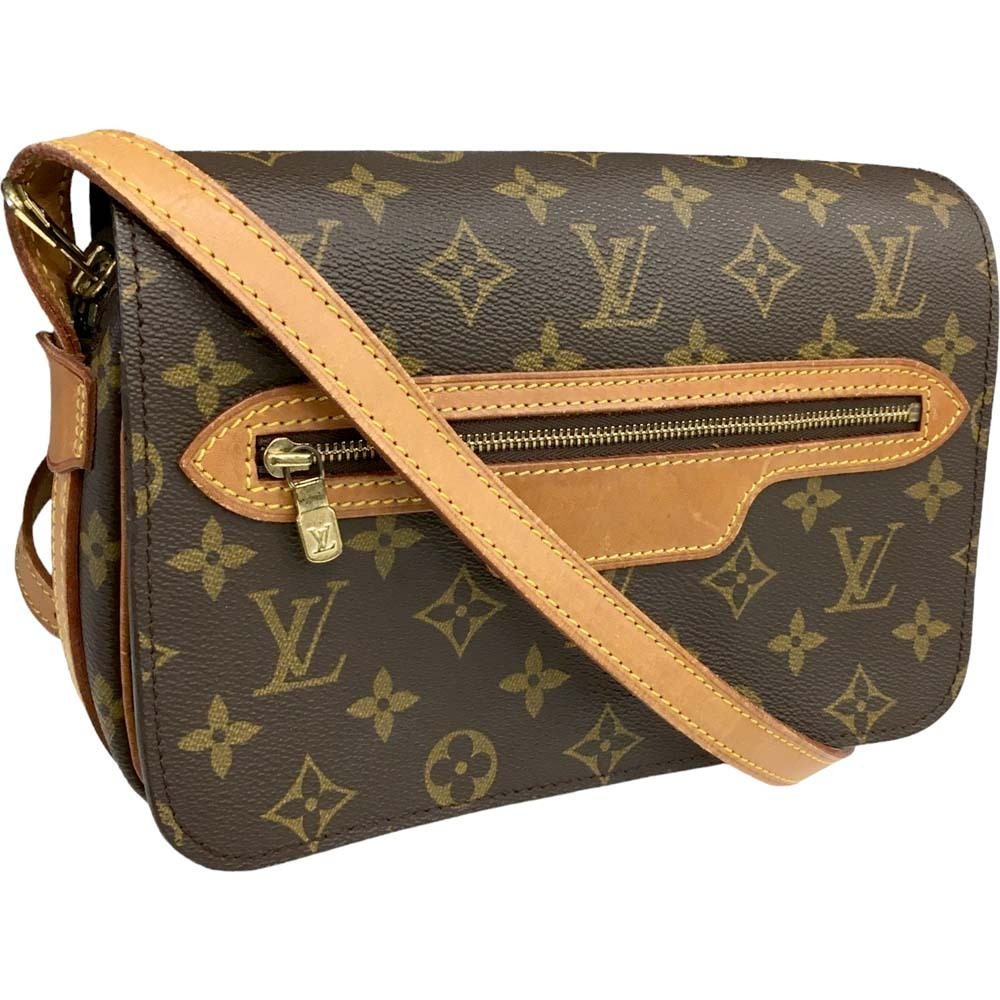 Louis Vuitton Saint Germain Shoulder Bag Crossbody Brown Flap Closure Zipper